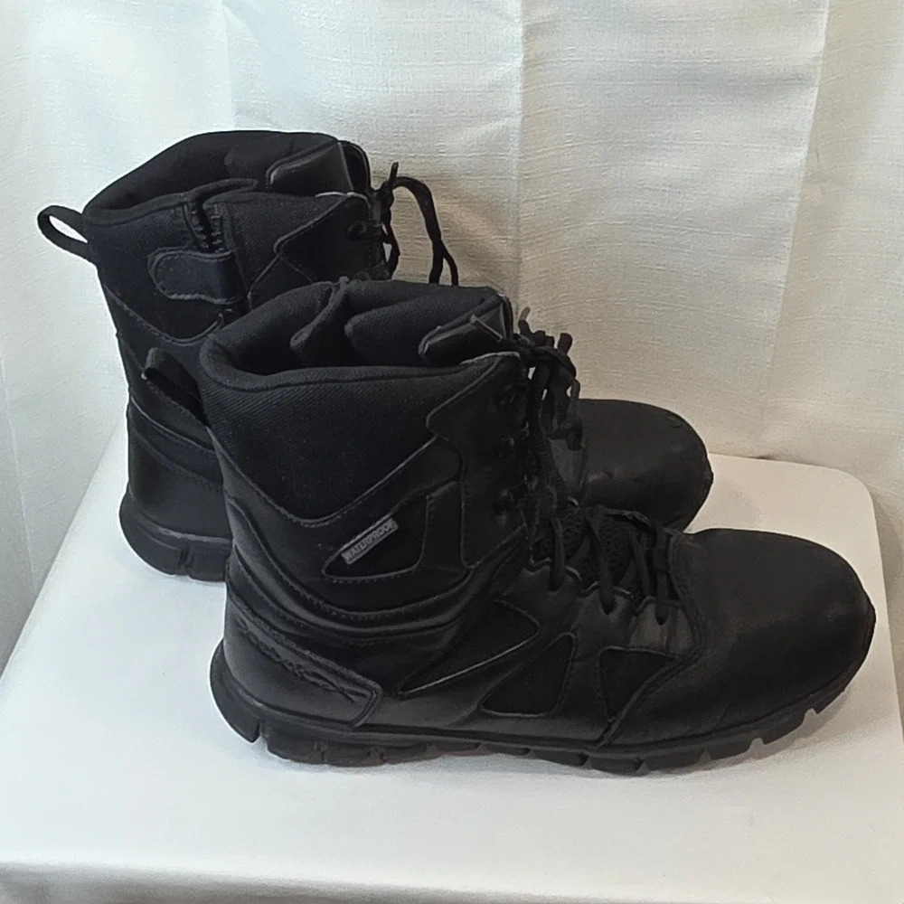 Reebok‎ Mens Tactical Waterproof Sublite Cushion Side Zip Work Boots 11W